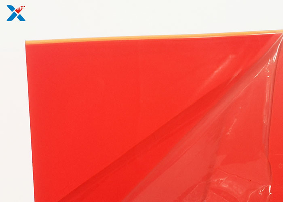 Tấm acrylic màu đỏ 2mm đúc đùn với bề mặt đánh bóng kép