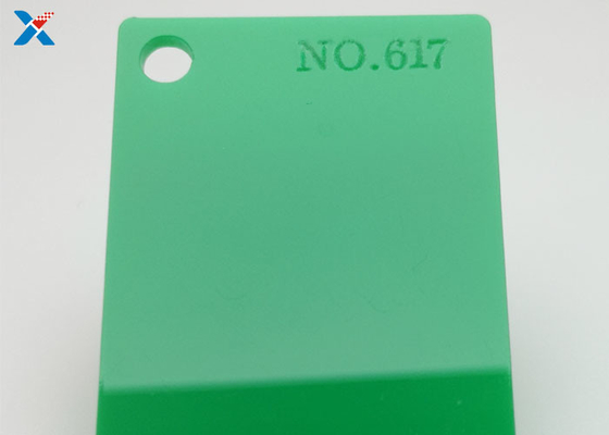 Tấm acrylic màu ép đùn màu xanh lá cây Cắt tùy chỉnh