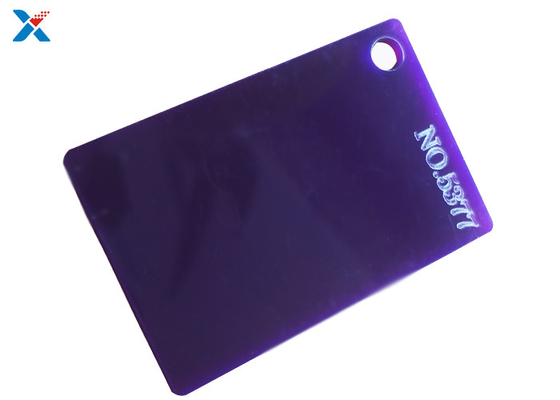 Mua Tấm nhựa màu Plexiglass màu Tím mờ Mật độ 1,2g / cm3 online manufacture