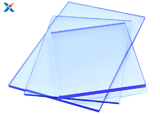 Tấm lợp polycarbonate Perspex trong suốt Chống va đập màu xanh lam