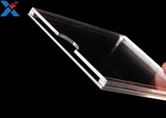 Tấm hiển thị acrylic trong suốt 1mm Giá đỡ áp phích hai mặt ngang