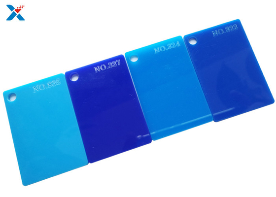 Bảng màu Lucite Bảng 1/8 Tấm acrylic dày màu xanh lam cho nghệ thuật vẽ tranh tự làm