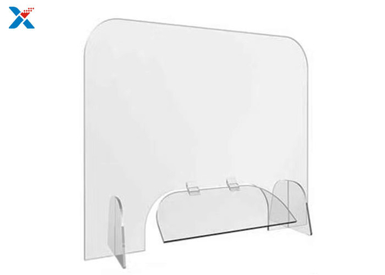 Hàng rào bảo vệ nhân viên thu ngân Tấm acrylic trong suốt để bảo vệ hắt hơi