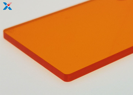 Tấm nhựa acrylic màu cam huỳnh quang Tấm 4x8 Tấm Perspex màu