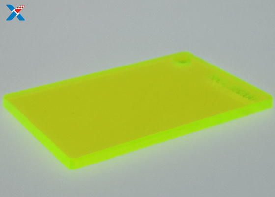 Tấm nhựa acrylic màu xanh lá cây huỳnh quang 4x8 Plexiglass huỳnh quang Tấm nền Perspex ép đùn