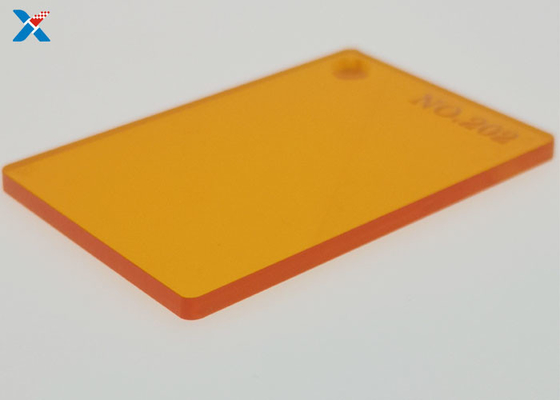 Tấm acrylic màu cam huỳnh quang 3mm Tấm PMMA đúc lớn