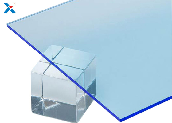 Tấm acrylic bóng mờ màu xanh nhạt cho tấm kính trong suốt